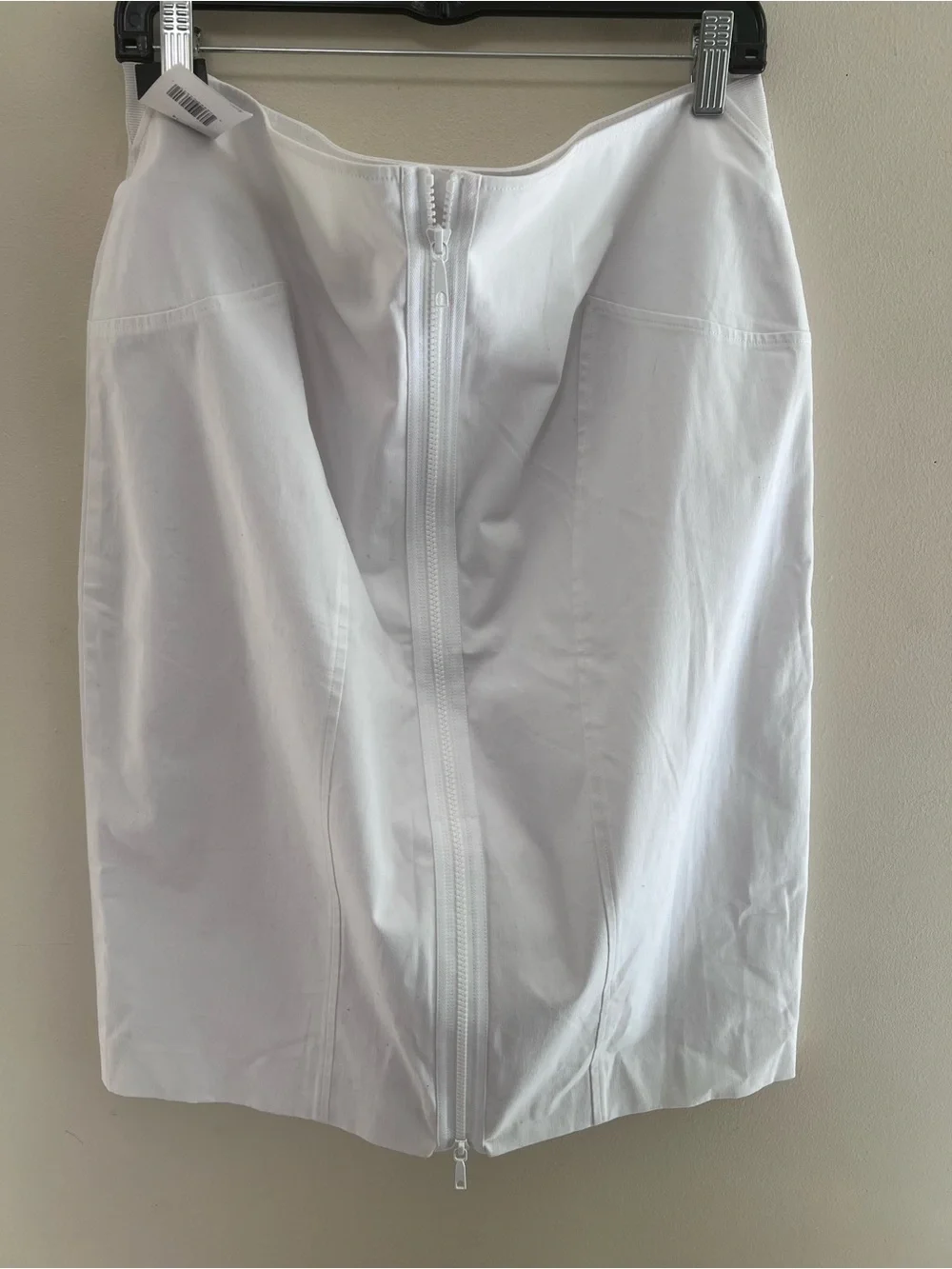 Lafayette 148 New York White Tailored Pencil Skirt
